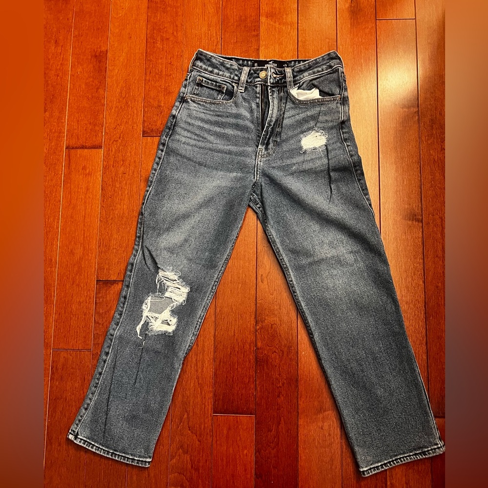 Sz 0S Hollister Ultra High-Rise Vintage Straight Jeans